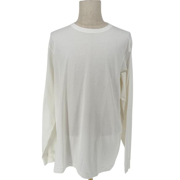 Land's End Long Sleeve Super T-Shirt Men's XL White Basic Undershirt - Picture 1 of 5